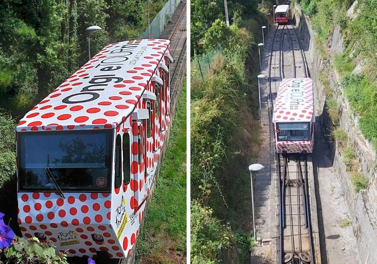 El funicular de Artxanda el rey de la montaña del Tour de Francia El